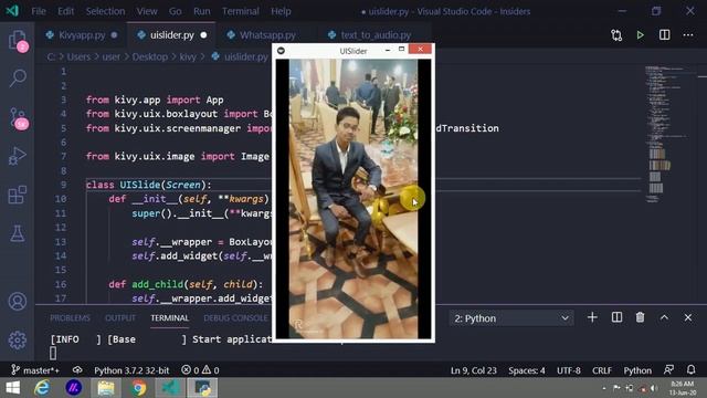 Kivy tutorial in hindi #UI Slider in phone смотреть онлайн