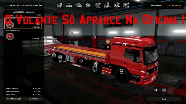 MB Atego 2425 4° Eixo Com Bau Para -ETS 2- смотреть онлайн