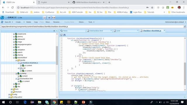 79. Show/hide dialog fields with a Checkbox in AEM. смотреть онлайн