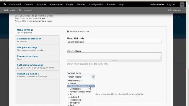 Active Menu Link Drupal 7 смотреть онлайн