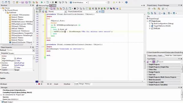 Tratamento de erros Firedac смотреть онлайн