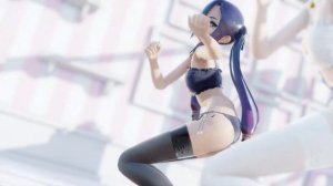 【MMD/Genshin Impact】 [A]ddiction (Short Ver.) - Mona & Keqing - Neko Lingerie Edit