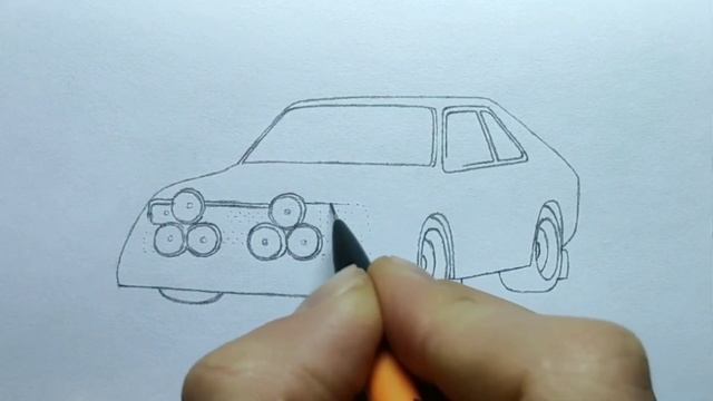 How To Draw An AUDI QUATTRO S1 1984 / Drawing Car / Coloring Audi S1 E2 Sport 1985 Rally Car Group