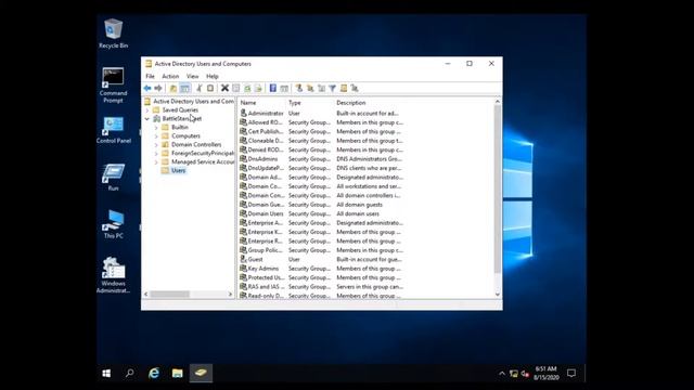 Setting Up and Configuring Active Directory - 2019 (desktop) смотреть онлайн