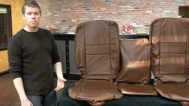 Toyota Tundra Ecstasy Top Grain Deluxe Italian Leather Interior Seat Covers Upholstery Package смотреть онлайн