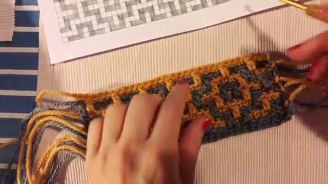Вяжем мозаичный плед + болтаем