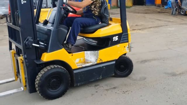 Японский электропогрузчик 1.5 т Toyota 7FB15 электричексий погрузчик смотреть онлайн