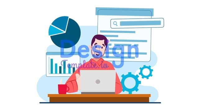 Seo Analysis Character Animation Scene After Effects Templates смотреть онлайн