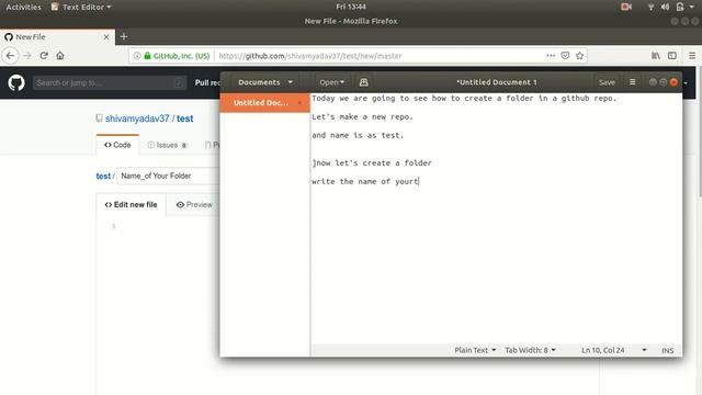 How to create a folder in Github Repository смотреть онлайн