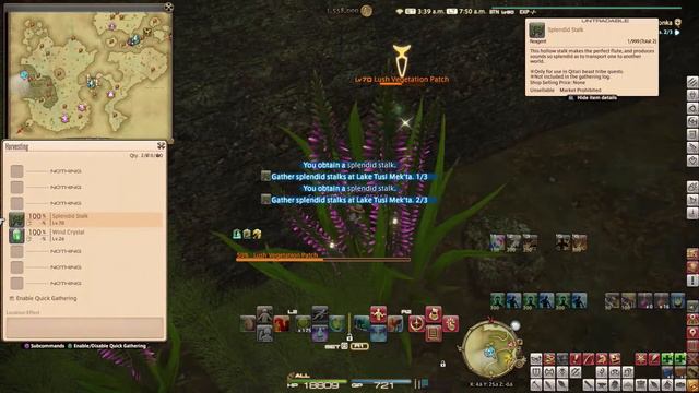 FFXIV Daily Quest Botanist 19 - Rock 'n Ronka - Beast Tribe Qitari - Shadowbringers смотреть онлайн