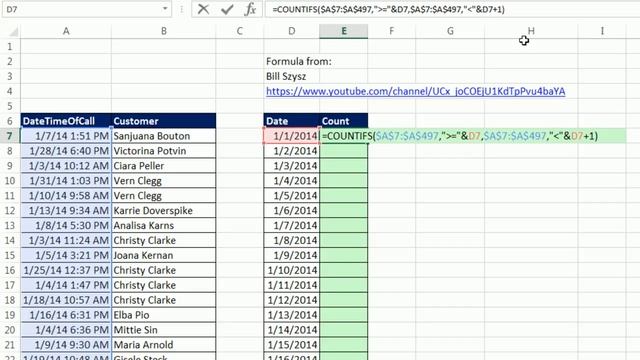 Excel Magic Trick 1166: Count Dates From Date-Time Values: COUNTIFS or PivotTable? смотреть онлайн