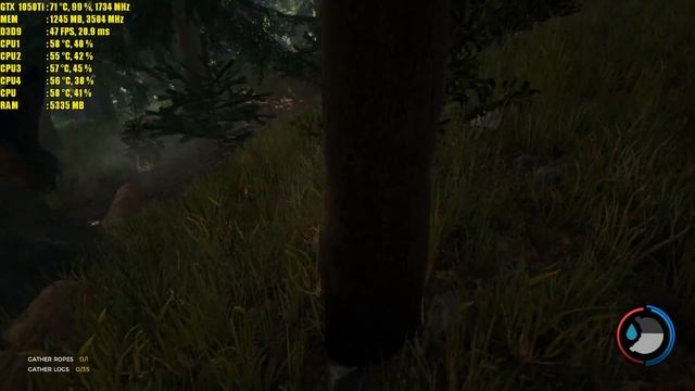 The Forest GTX 1050TI 4GB | Custom Settings | 1080p смотреть онлайн