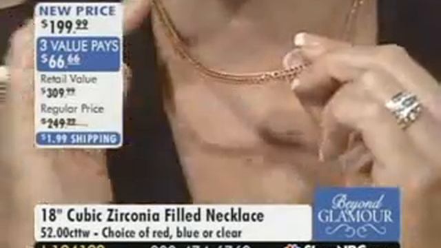Charles Winston on ShopNBC Sterling Silver 18" CZ Filled Necklace.flv смотреть онлайн