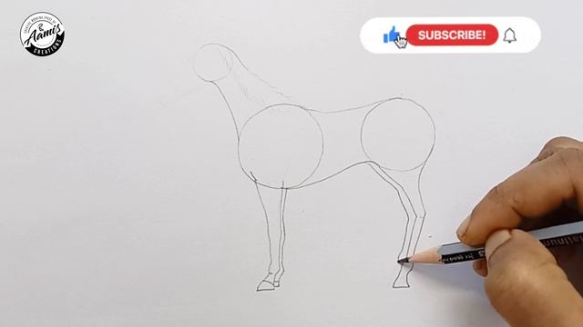Horse drawing step by step tutorial || horse sketch || animal drawing || perfect drawing || learnin смотреть онлайн