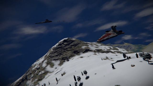 Space Engineers: Republic Venator VS Empire Venator Atmosphere Battle