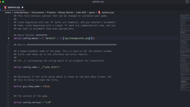How To Use Custom Mouse Pointer In Ren'Py смотреть онлайн