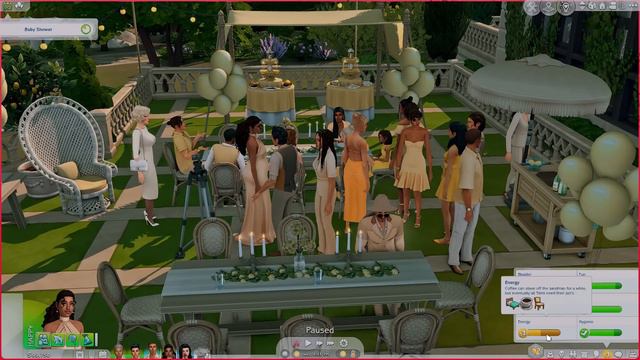 baby shower & gender reveal in tartosa | mimi in windenburg (EP 7) | the sims 4 смотреть онлайн
