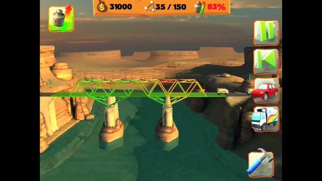 Геймплей Bridge Constructor Playground на iPad смотреть онлайн