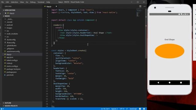 React Native Create Custom Oval Shape View смотреть онлайн