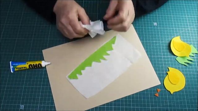 Аппликация из фетра "Цыплята" своими руками смотреть онлайн