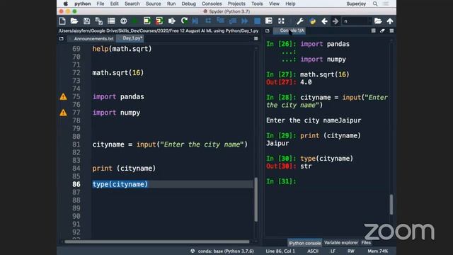 Season 12 | Day 1 | Python for Data Science | Forsk Coding School смотреть онлайн