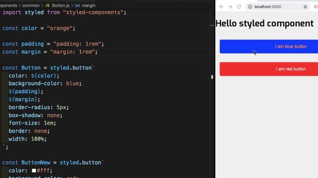 lecture 8 how to use variable in styled components смотреть онлайн