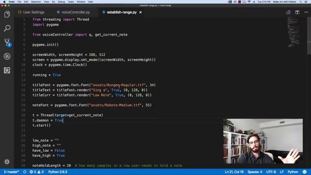 Detecting Vocal Range in Python with Music21 and Pygame смотреть онлайн