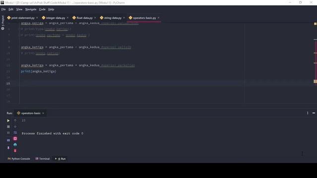 Modul 1 Pengenalan dan Dasar Python - Pemrograman Berbasis Objek смотреть онлайн