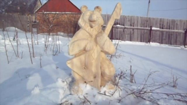 ДЕНЬ РОЖДЕНИЕ У СОВЫ !!!. Скульптура из дерева от деревенского самородка ! смотреть онлайн