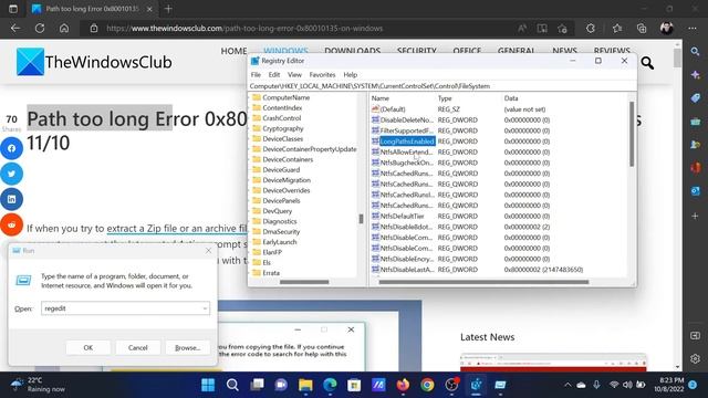 Path too long Error 0x80010135 when extracting zip file on Windows 11/10 смотреть онлайн