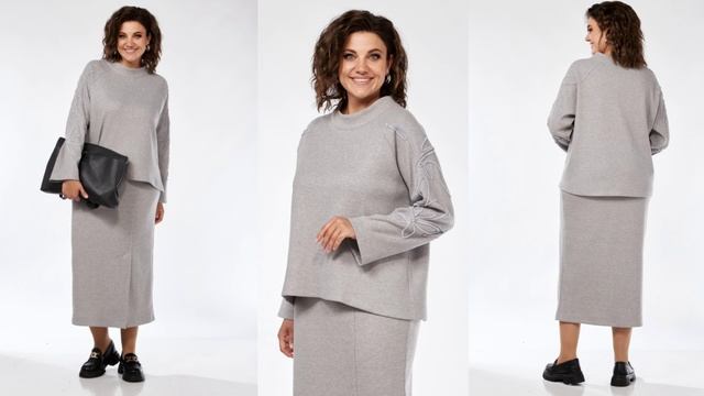 Костюм женский Jurimex 2997 трикотажный #костюмсюбкой #костюмыженские смотреть онлайн