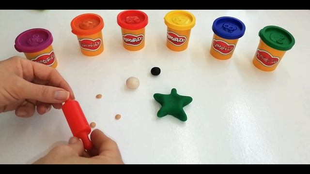 sculpt a star from plasticine Play Doh| Учимся лепить звезду из пластилина Плей До смотреть онлайн