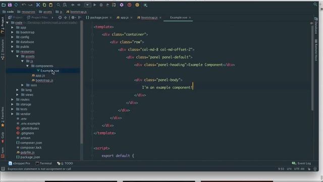 laravel5.3 with vuejs2 with npm install смотреть онлайн