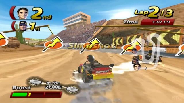 NASCAR Kart Racing Wii Gameplay HD (Dolphin Emulator) смотреть онлайн