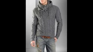 Мужской свитер спицами