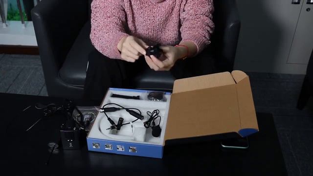UHF Wireless Microphone System Headset Lapel Mic with Rechargeable Bodypack Transmitter & Receiver смотреть онлайн