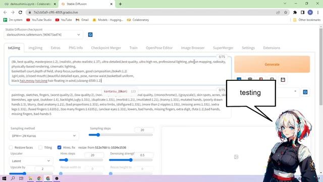 Dark Sushi Mix - Stable Diffusion 1-CLICK Google Colab Setup смотреть онлайн