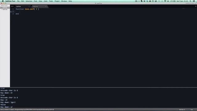 LÖVE (Love2d) 0.9.0 Tutorial #2 - Configuration смотреть онлайн