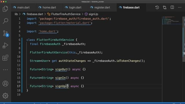 FlutterFire: Auth Template With Provider смотреть онлайн