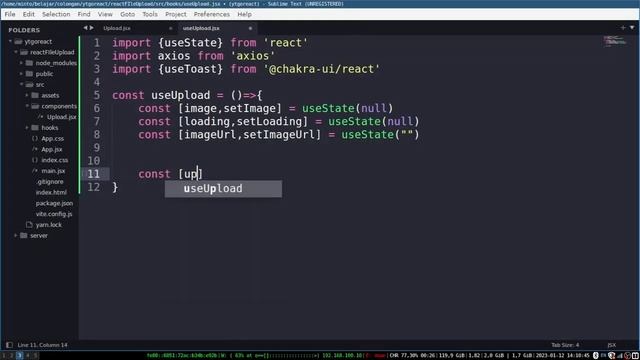 Golang With React js - Upload File to server смотреть онлайн
