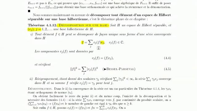 Guide de lecture, chapitre 4. Espaces de Hilbert смотреть онлайн
