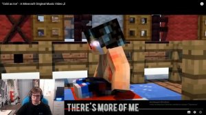 Реакция на Rainimator «»Cold as Ice» - A Minecraft Original Music Video ♫»