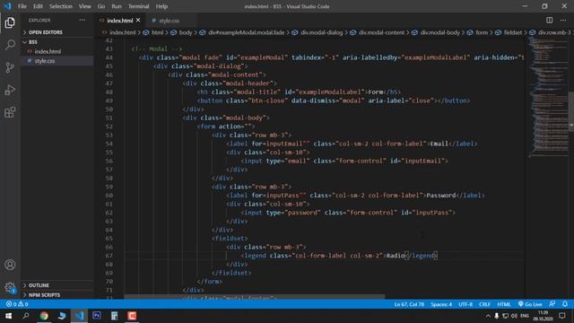 Уроки Bootstrap 5 - Форма регистрации компонент смотреть онлайн