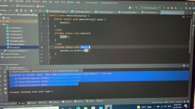 Java - Exception Handling - 6 | use of throw keyword смотреть онлайн