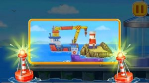 Строим маяк, мультик про кораблики, игра build an island