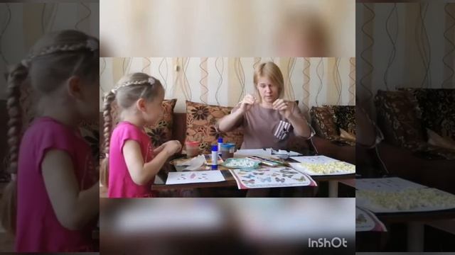 Рисование с элементами аппликации "Бабочка" смотреть онлайн