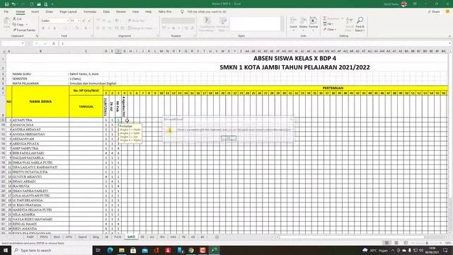 Cara Mengisi Absen Yang Ada di OneDrive Menggunakan Microsoft Excel Offline смотреть онлайн