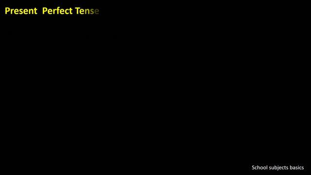 Present perfect Tense/English Grammar/School subjects basics смотреть онлайн