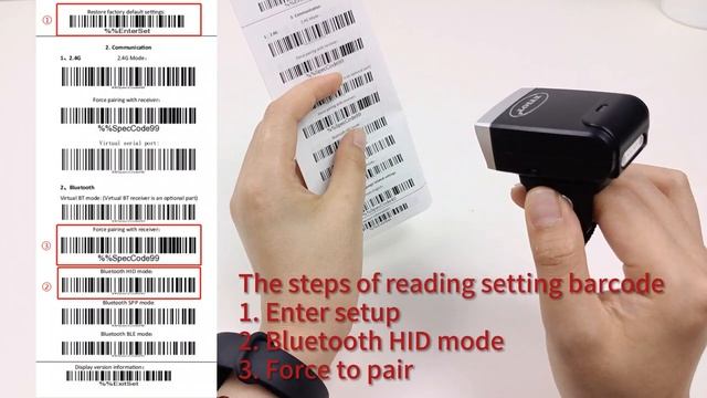 XT3001AER XTIOT Ring Barcode Scanner how to connect bluetooth to iphone смотреть онлайн