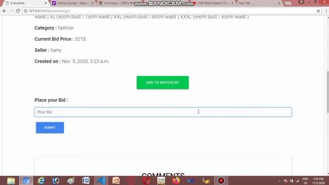 CS50w-web programming with Python and JavaScript-PROJECT-2 COMMERCE смотреть онлайн